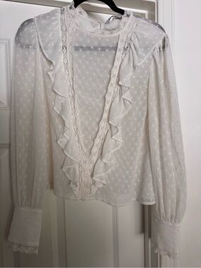 Zara lace blouse Medium
